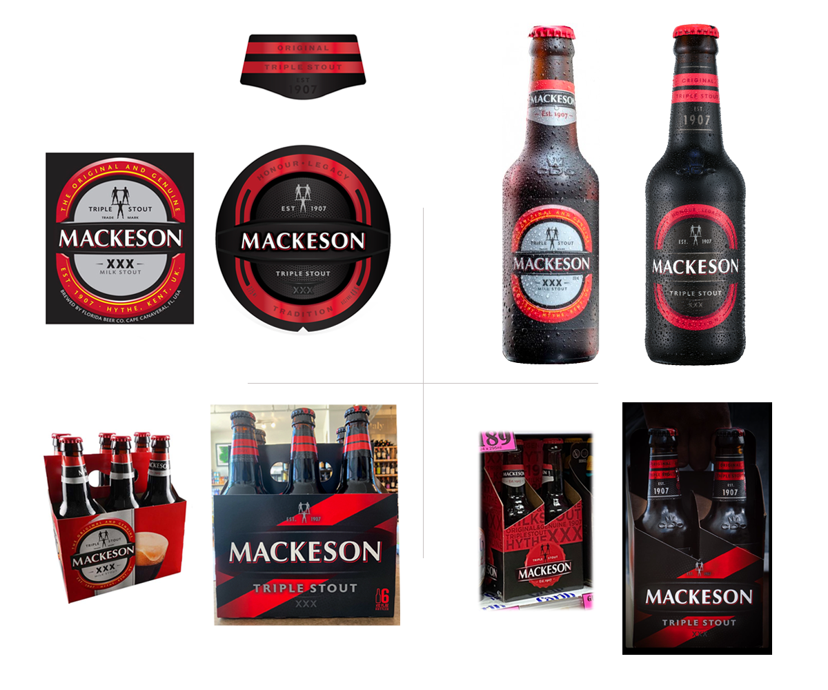 Mackeson Stout Beer Brand Renovation Before and Afters